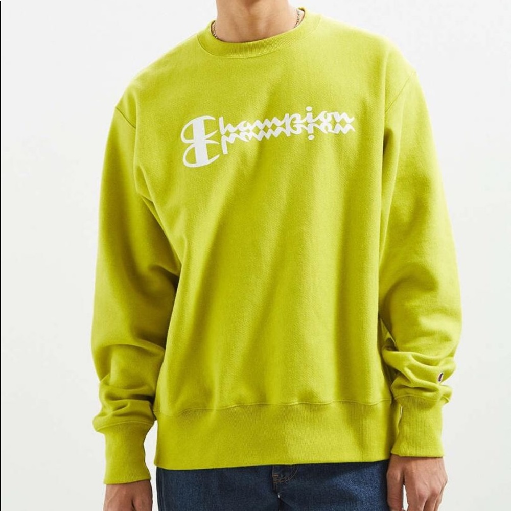 CHAMPION Lime Green Sweatshirt